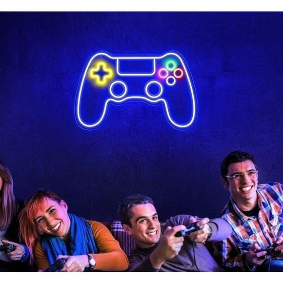 NEW Game Controller LED Light Neon Sign (Room Decor Teen Boy Wall Gamer Gaming - Picture 6 of 8